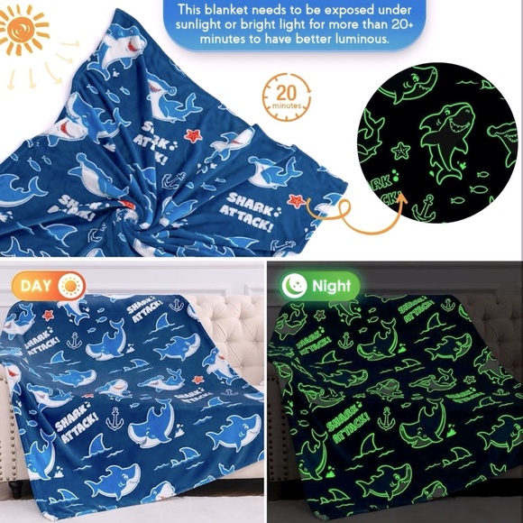 Glow in the Dark Blanket - Picture 3 of 7